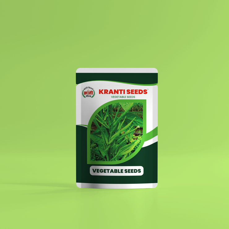 Krantiseeds | Samrudhi R.Imp.Gawar Seeds | 5g Pack | 70% Germination | 98% Purity | Best for Farming & Gardening