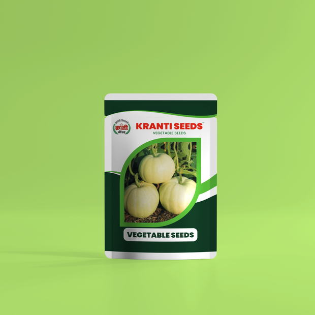 Kranti Seeds | Pumpkin Desi Seeds | Vegetable Seeds | 98% Purity | High Germination | Ideal for Home & Farm | 2g Pack | Fresh & Quality Seeds