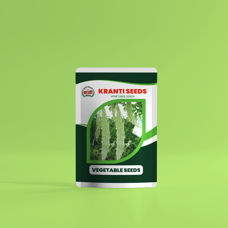 Kranti Seeds | Hybrid Bitter Gourd Seeds | Vegetable Seeds | 95% Purity | High Germination | Ideal for Home & Farm | 2g Pack | Fresh & Reliable
